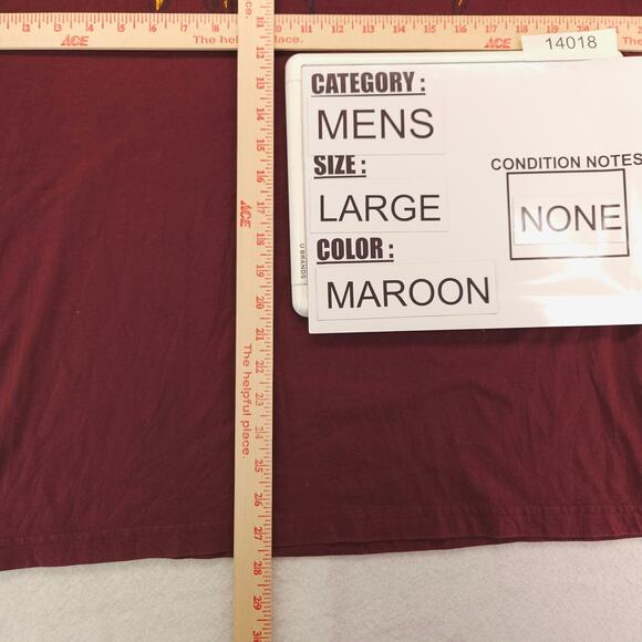 Def Leppard Band Graphic Crew Neck T Shirt Adult Mens Size Large L Maroon - Picture 8 of 9